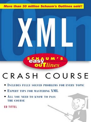 cover image of Schaum's Easy Outline of XML